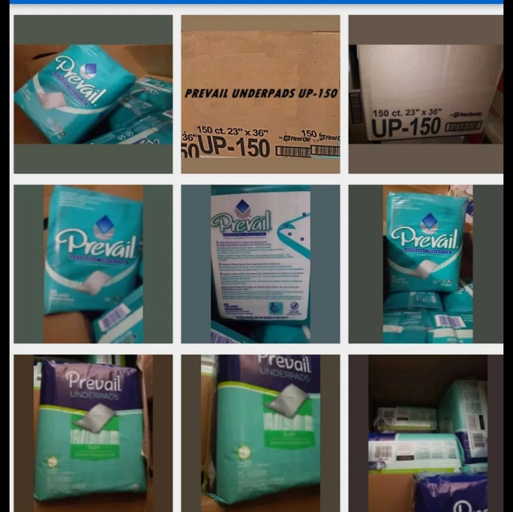 2PK PREVAIL UNDERPADS 23×36 NEW